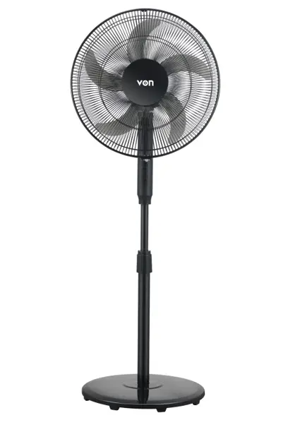 [30101024] VON 16" VFS-16406-MMK STAND FAN BLACK