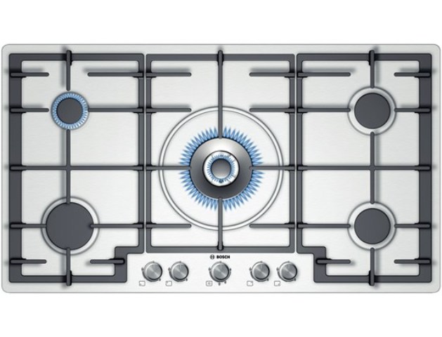 [25103001] BOSCH BI HOB PCR915B91E/PCR9A5B90 90CM 5G SS DUAL WOK