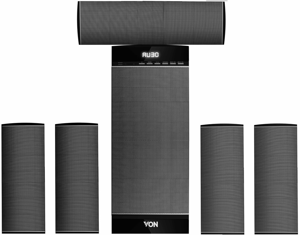 [15203023] VON SUBWOOFER VES3005FS 300 RMS 5.1CHANNEL,BLUETOOTH, USB