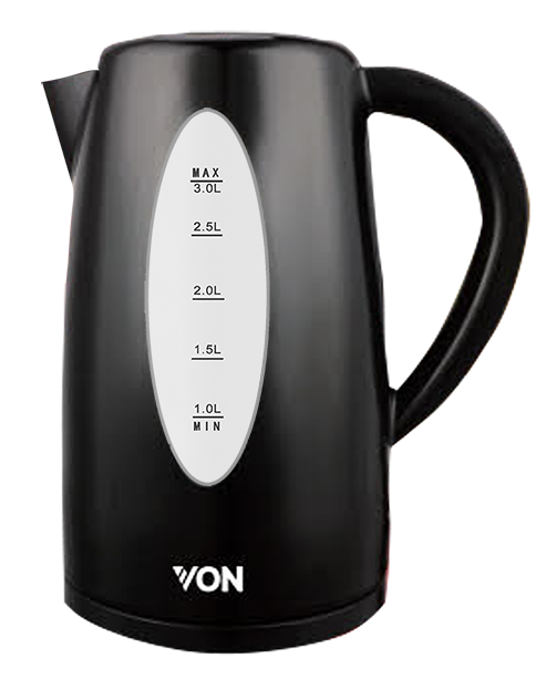 [35201061] VON KETTLE VSKL03BNK 3.0L BLACK 1850-2200W