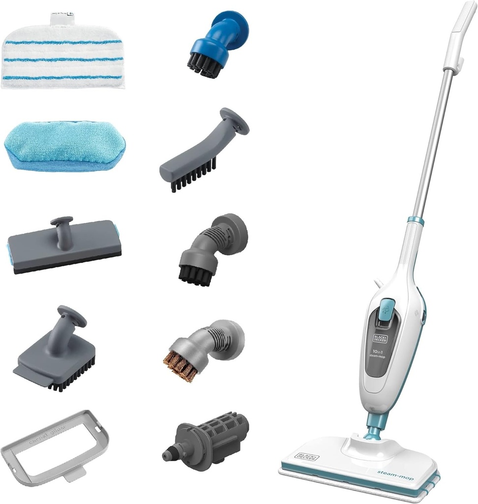 BLACK & DECKER STEAM MOP FSMH13E10-B5 1300W 10 IN 1