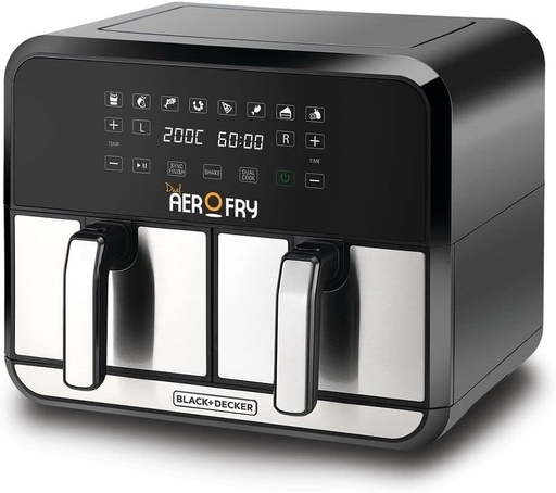 [35511015] BLACK&DECKER DIGITAL DUAL ZONE AIR FRYER DZAF1700-B5