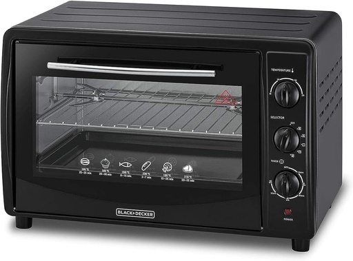 [30401015] BLACK & DECKER TOASTER OVEN TRO45RDG-B5 45L DOUBLE GLASS AND ROTISSERIE
