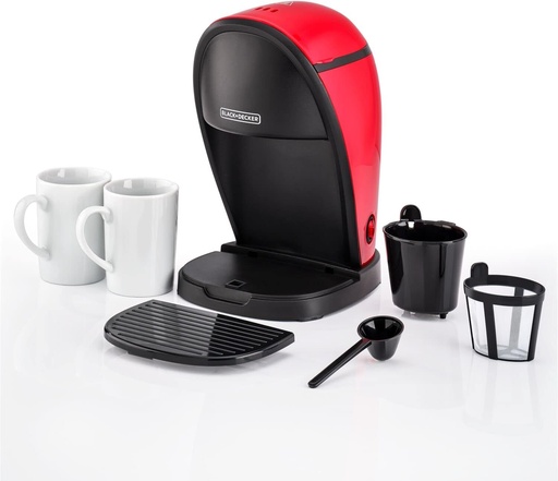 [35603042] BLACK & DECKER Coffee Maker DCM48-B5 450W With Two Coffee Mugs