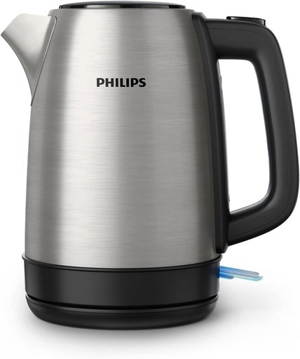 [35501006] Philips Daily Collection Kettle, Metal, Spring Lid, Light Indicator, 1.7 L, HD9350/92