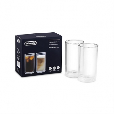 [35401416] DELONGHI COLD BREW GLASSES - PACK OF 2 X 300ML GLASSES DLSC 325
