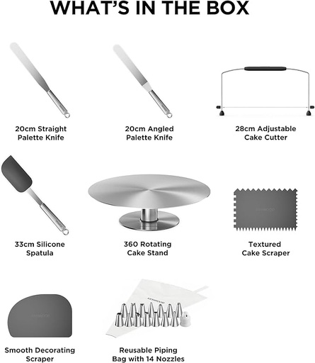 [35401213] KENWOOD CAKE DECORATING SET KWSD100