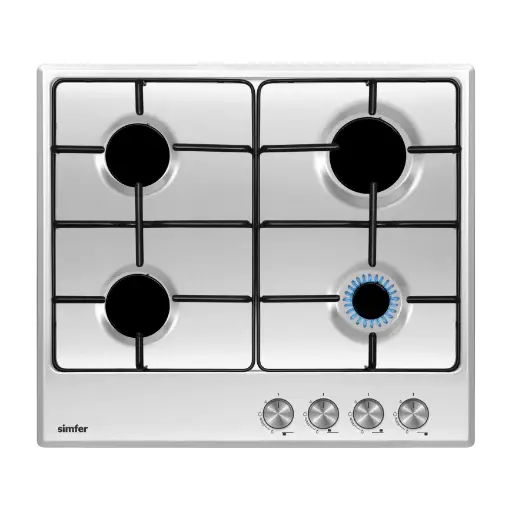 [25102024] Simfer H6400VGRIM 4 Gas Hob - Inox