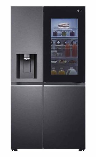 [10105040] LG GC-X257CQES Side by Side Fridge, 635 L - InstaView, UVnano™ Dispenser, HygieneFresh+™