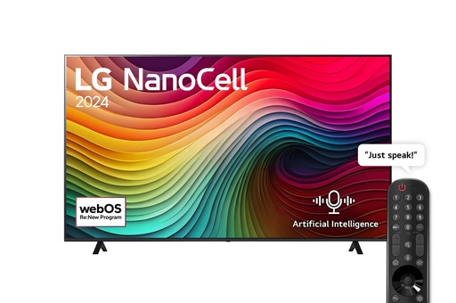 [15107013] LG 65" 65NANO80T6A NanoCell TV 4K - WebOS24, Magic Remote, HDR10 Pro