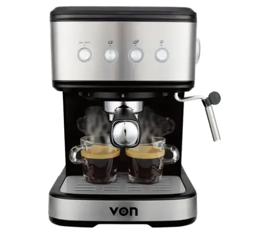 [35604006] Von VCME-851DX Espresso Coffee Maker - Stainless Steel