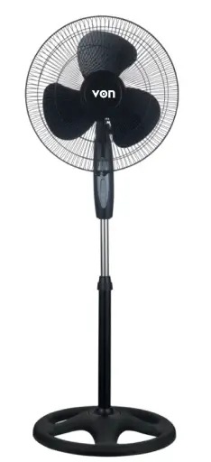 [30101022] Von VFS-6403-MJK 16" Floor Standing Fan, 40W - Black