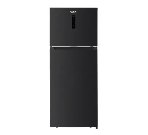 [10103198] Von VRT-420NVAK Double Door Inverter Fridge 415L - Dark Inox