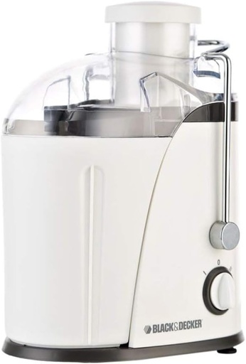 [35401028] BLACK & DECKER 400W JUICE EXTRACTOR - WHITE, JE400-B5