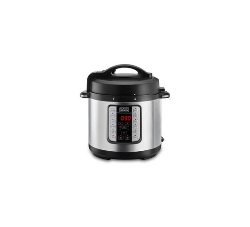[35503008] BLACK & DECKER PCP1000-B5 6L PRESSURE COOKER, STAINLESS STEEL - 1000W 