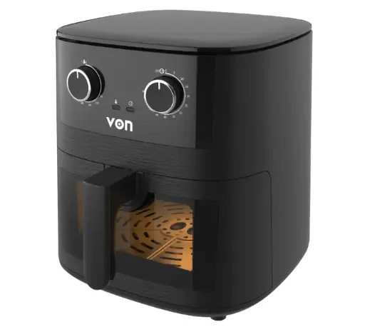 [35511039] VON AIR FRYER VAF065MCK 6.5L. MANUAL,BLACK 