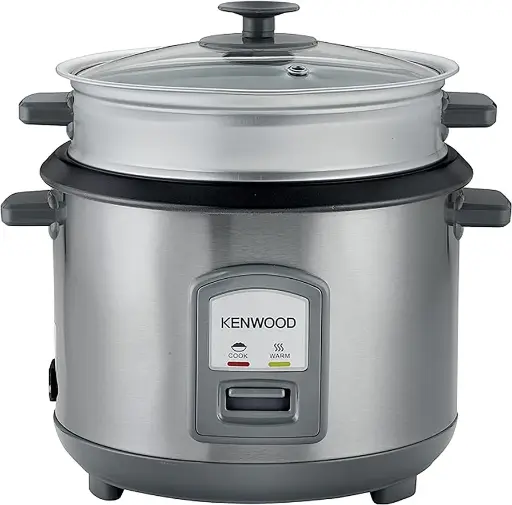[35301004] KENWOOD Rice Cooker & Steamer RCM45.000SS, Stainless Steel 1.8L 