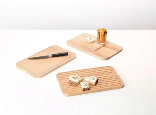 [260704] Brabantia Slice & Dice Wooden Chopping Board for Meat