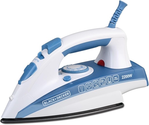 [35102101] Black&Decker X2000-B5 Steam Iron, Ceramic Soleplate
