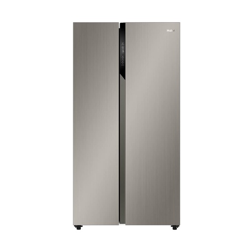 [10106004] Haier SBS Fridge HRF-668SS(KE), Inverter, 527L, Sunlight Steel 