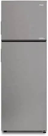 [10106006] Haier Fridge HRF-355NS Double Door TMF 333L, No Frost, Inverter, Silver