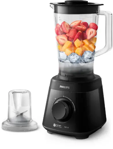 [35401016] PHILIPS BLENDER,  HR2141/90,  2L PLASTIC JAR - 550 WATTS 