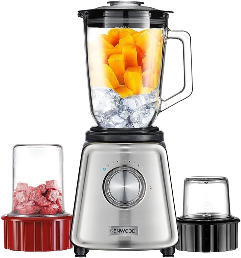 [35401077] KENWOOD GLASS BLENDER BLP44.270SS MILL+CHOPPER 