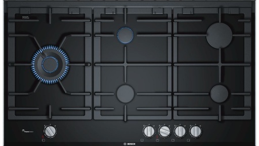 [25103002] BOSCH BI HOB PRS926B70E/PRS9A6D70 90CM 5G BLK DUAL WOK