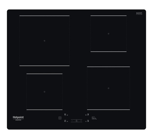 [25115012] ARISTON BI HOB AQ 0160S 4E INDUCTION 60CM, DIGITAL CONTROL PANEL
